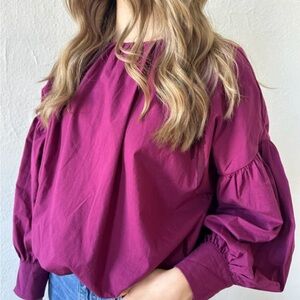 &Merci Elegant Magenta Blouse
